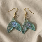 Majestic Mermaid Tail Gold Earrings
