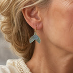 Majestic Mermaid Tail Gold Earrings