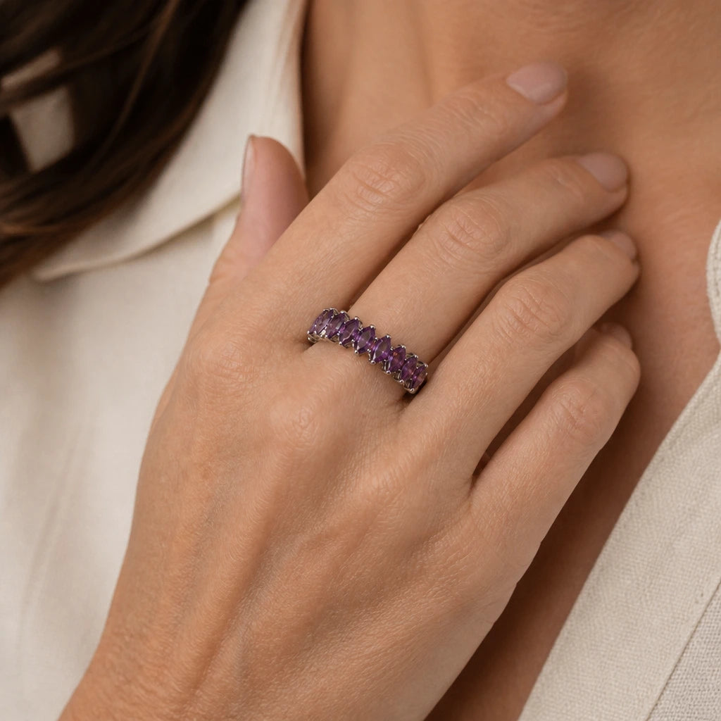 Marquise Eternity Band Ring