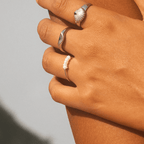 Dewdrop Five Pearl Statement Ring