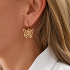 Minimalist Hollow Butterfly Earrings