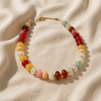 Bohemian Frosted Glass Bead Necklace