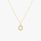 Pearl Initial Pendant Necklace