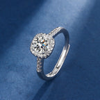 Exclusive White Gold Aria Square Radiant Set