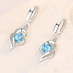 Eclipse Heart Drop Earrings