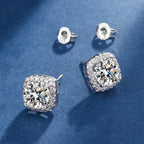 Exclusive White Gold Aria Square Radiant Set