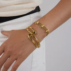 Elegant Layered Gold Chain Bracelet