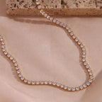 Dazzling Crystals Tennis Necklace