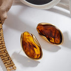 Timeless Polished Gemstone Earrings