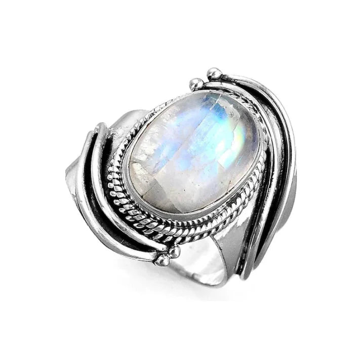 Elizabeth Moonstone Statement Ring