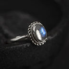 Gloria Moonstone Rope Ring