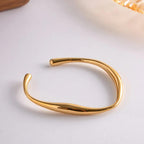 Timeless Luxe Spiral Gold Bangle