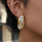 Timeless Polished Gemstone Earrings