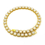 Golden Aura Tennis Necklace
