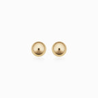 Polished Sphere Stud Earrings