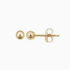 Polished Sphere Stud Earrings