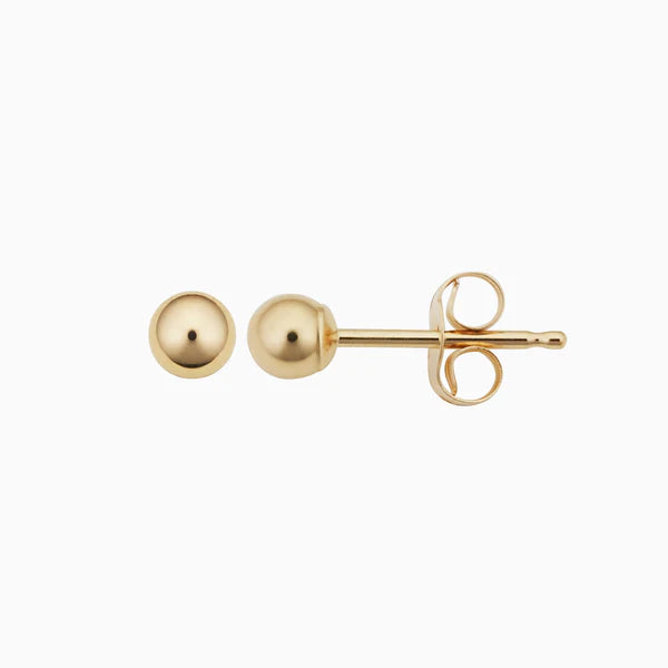 Polished Sphere Stud Earrings