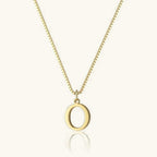 Vintage Letter Initial Gold Necklace
