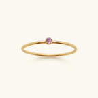 Precious Gemstone Stacker Ring