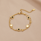 Muse Onyx & White Stone Bracelet