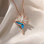Opal Torch Pendant Necklace