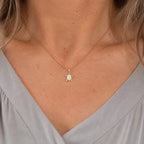 Opal Turtle Shaped Pendant Necklace