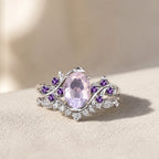 Oval Cut Silver Ring