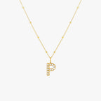 Pearl Initial Pendant Necklace