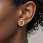 Pearl Cat Gold Earring