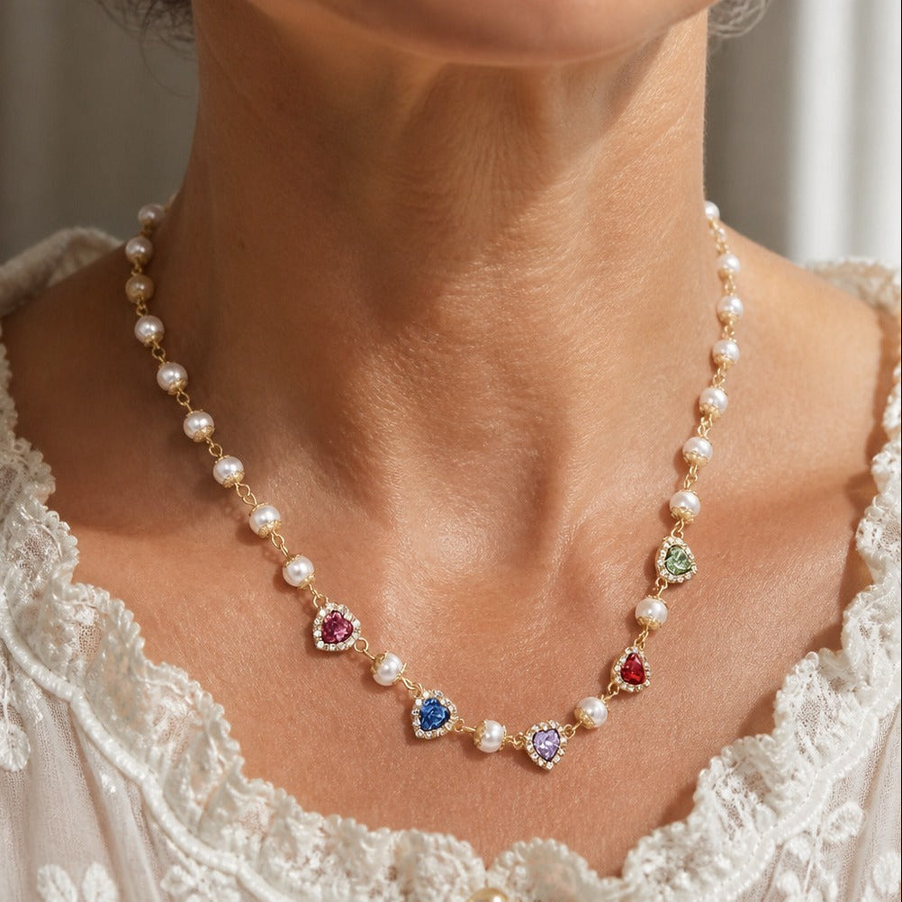 Pearl Graceful Statement Necklace