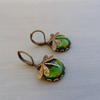 Antique Crystal Dragonfly Earrings