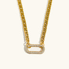 Modern Chain Choker With Sparkle