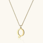 Vintage Letter Initial Gold Necklace