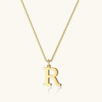 Vintage Letter Initial Gold Necklace