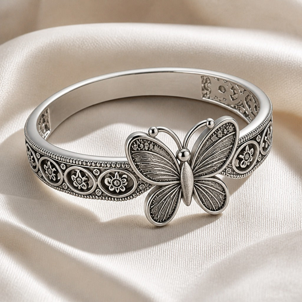 Refined Zirconia Butterfly Ring
