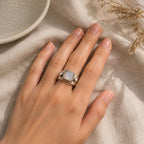 Retro Boho Moonstone Ring