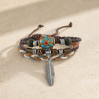 Retro Layered Leather Boho Bracelet