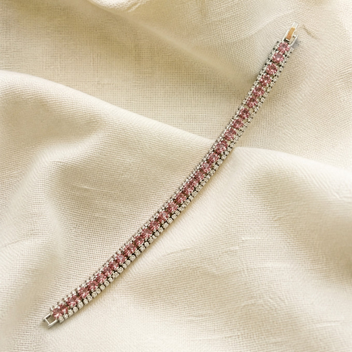 Round Rhinestone Pave Bracelet
