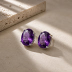 Round Edge Stud Earrings
