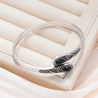 Vintage Bracelet with Colorful Gems & Tribal Design