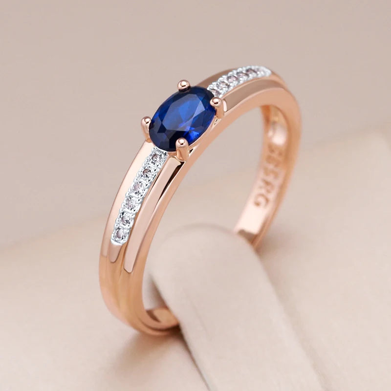 Vintage Sapphire Glow Accent Ring
