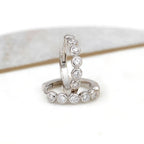 Luxe Fashion Zirconia Hoop Earrings