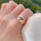 Prestigious Matching Weaving Ring