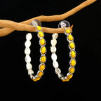 Graceful Silver Hoop Earrings