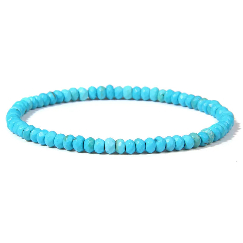 Faceted Jade Stone Bracelet
