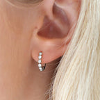 Luxe Fashion Zirconia Hoop Earrings