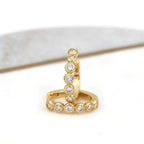 Luxe Fashion Zirconia Hoop Earrings