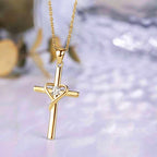 Radiant Delicate Cross Necklace