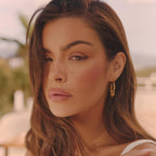 Gold Zephyr Hoop Earrings