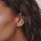 Stylish Mini Heart Gold Earrings